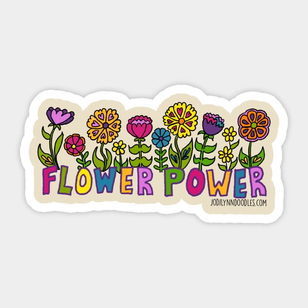 Flower Power Sticker by JodiLynnDoodles